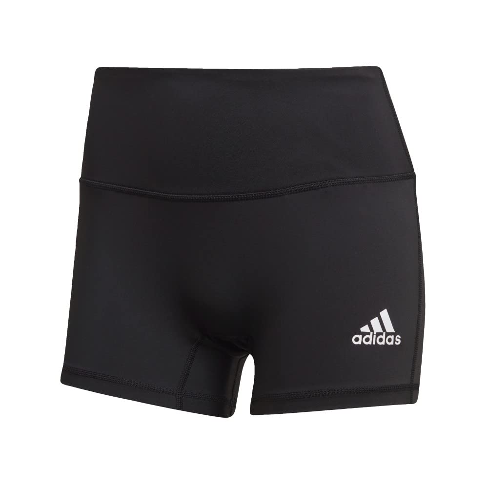adidas Women's 4-Inch Volleyball Shorts, Black/White, Large