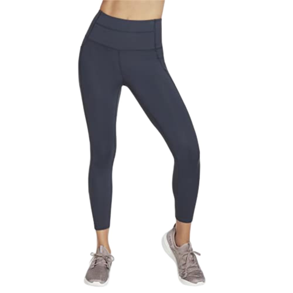 Skechers Women's Go Walk High Waisted 7/8 Legging, Navy, Large