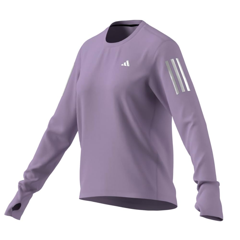 adidas Women's Own The Run Long Sleeve T-Shirt, Powder Plum, X-Large