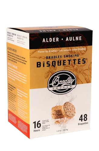 Bradley Smoker Bisquettes For Grilling and BBQ, Alder Special Blend, 48 Pack