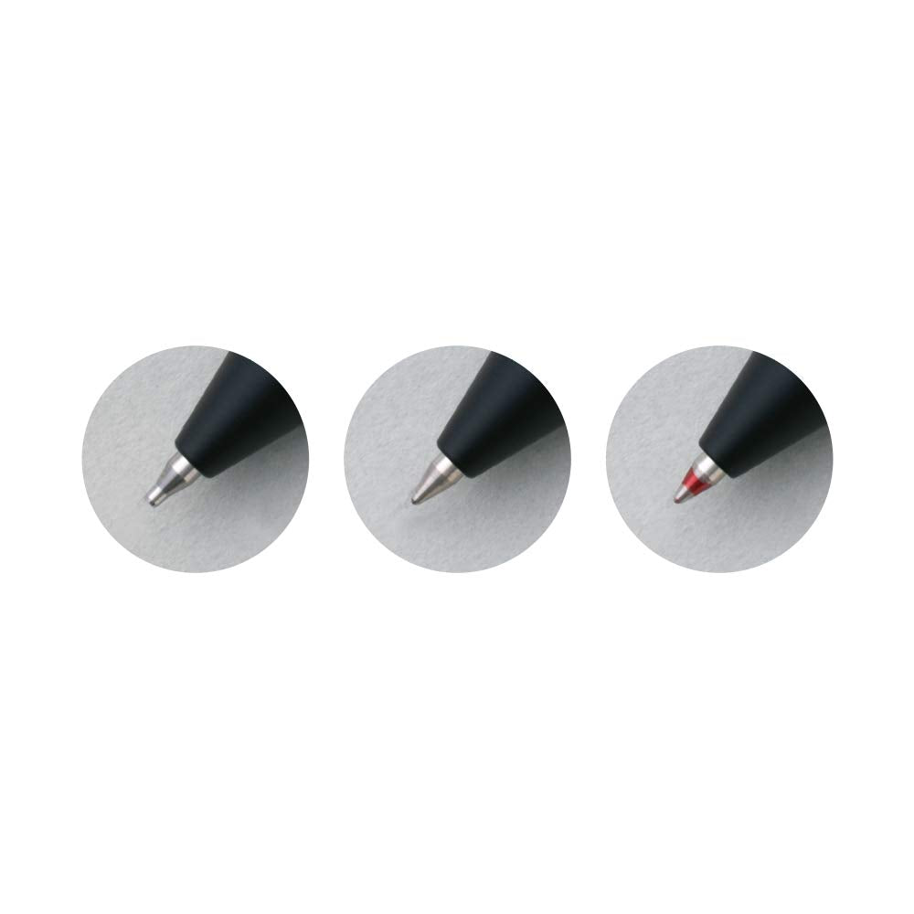RHODIA 9340C - 3 in 1 scRipt Multipen 2 Ballpoint Pens 0.5 mm Black & Red + 1 Graphite Mechanical Pencil 0.5 mm - Hexagonal Body in Orange Brushed Aluminium - Refillable - Eraser Under the Push Button