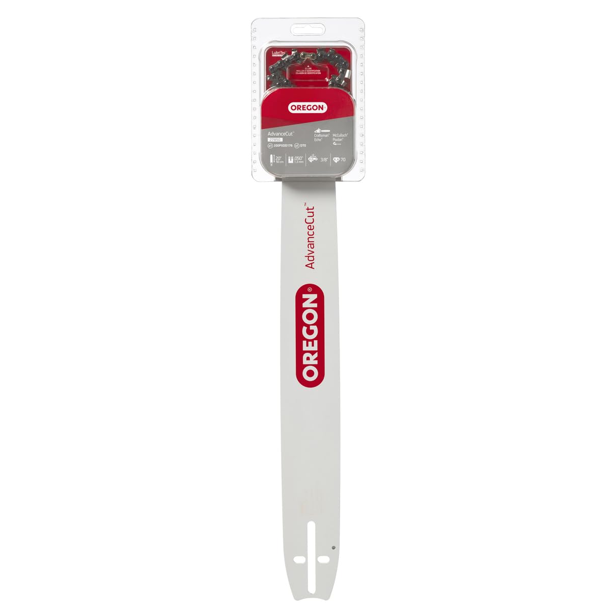 Oregon 27850 20-Inch AdvanceCut Guide Bar and D70 Chainsaw Chain Combo