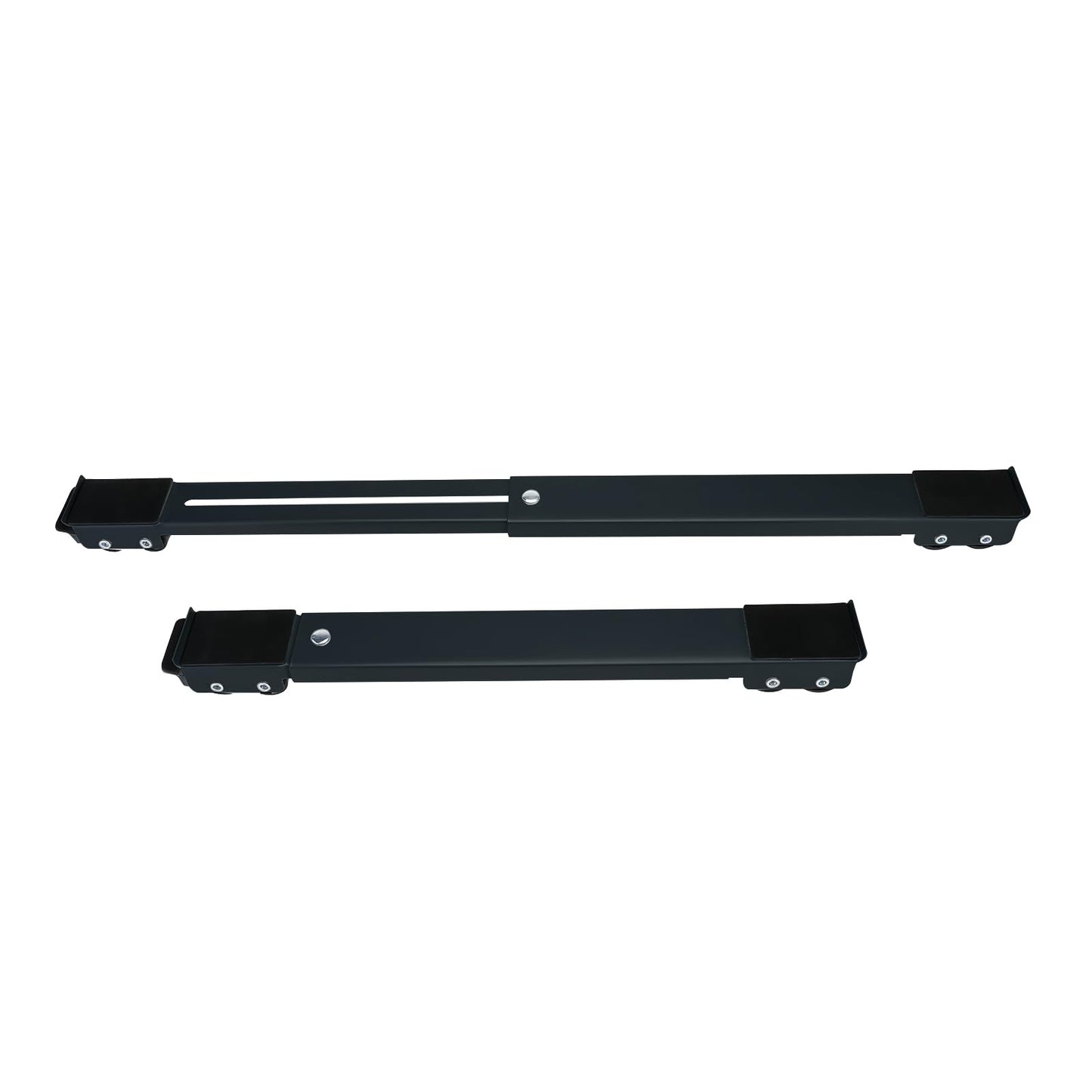 NORJIN Furniture Dolly Mobile Roller, Heavy Duty Adjustable Appliance Rollers, Extendable Furniture Sliders Max 71cm for Refrigerator Base, Dryer Base, Washing Machine Base, Black