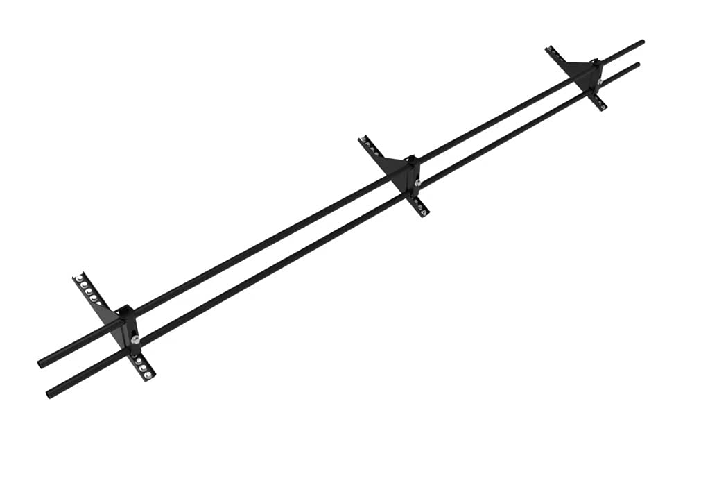 5ft Roof Snow Ice Guards for Metal Roofs and Wood Roofs, Stop Snow from Sliding Off Your Roof, Black Snow Guard Railing, Extendable