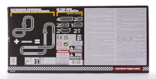 Carrera 61601 GO!!! Track Extension Set 2 Add On Parts Includes Straights, Curves, Lane Change and Narrow Sections