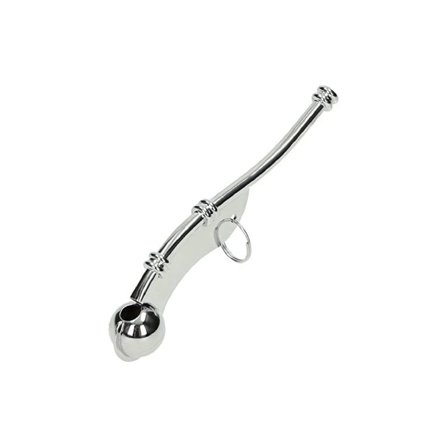 Mil-Tec Nickel-Plated Boatswain Compact Lightweight Portable Whistle for Maritime Signaling, 5 x 1 in., 0.8 oz. | Loud, Clear Signals for Communication on Ships and Boats | Emergency Deck Signaling