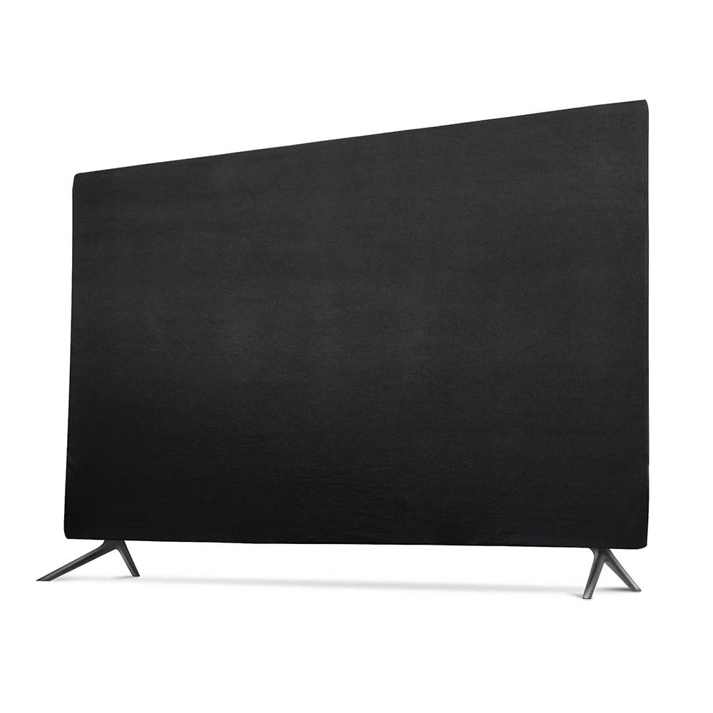 Indoor TV dust cover, with elastic and soft fabric that can stretch without damaging the screen, suitable for most brand TVs(66-75 inches)