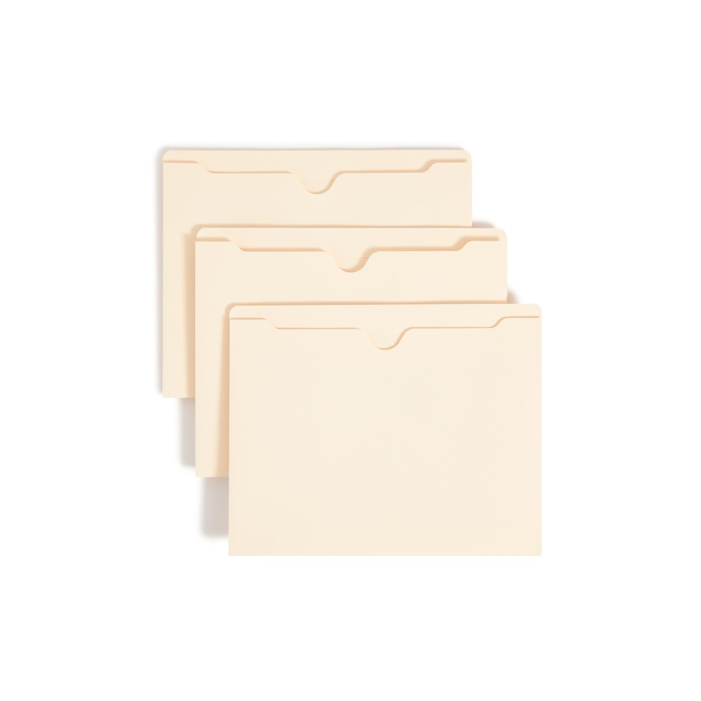 Smead File Jackets, 50-Pack, Letter Size, Straight-Cut Reinforced Tab, 2-Inch Expansion, Manila, Secure Closed-Side Filing for Home Office, School and Business Document Transport