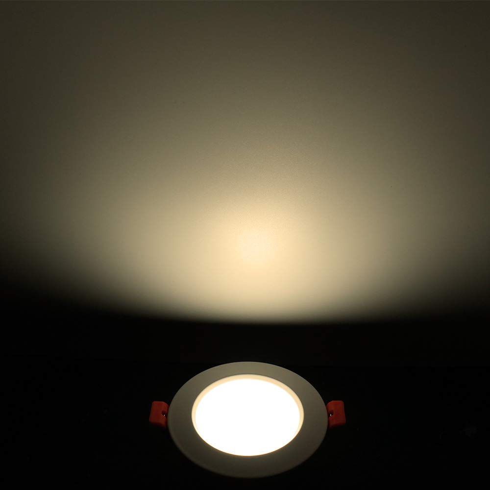 3 inch Dimmable LED Recessed Lighting, 7W Retrofit Downlight, 4000K Natural White, CRI 80 with LED Driver, as AC 110V Ceiling Light Fixture for Living Room, Kitchen, Bedroom, Hallway, 10 Pack
