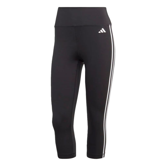adidas Womens ADIDAS Training Essentials 3-Stripes HIGH Waisted 3/4 Black XS