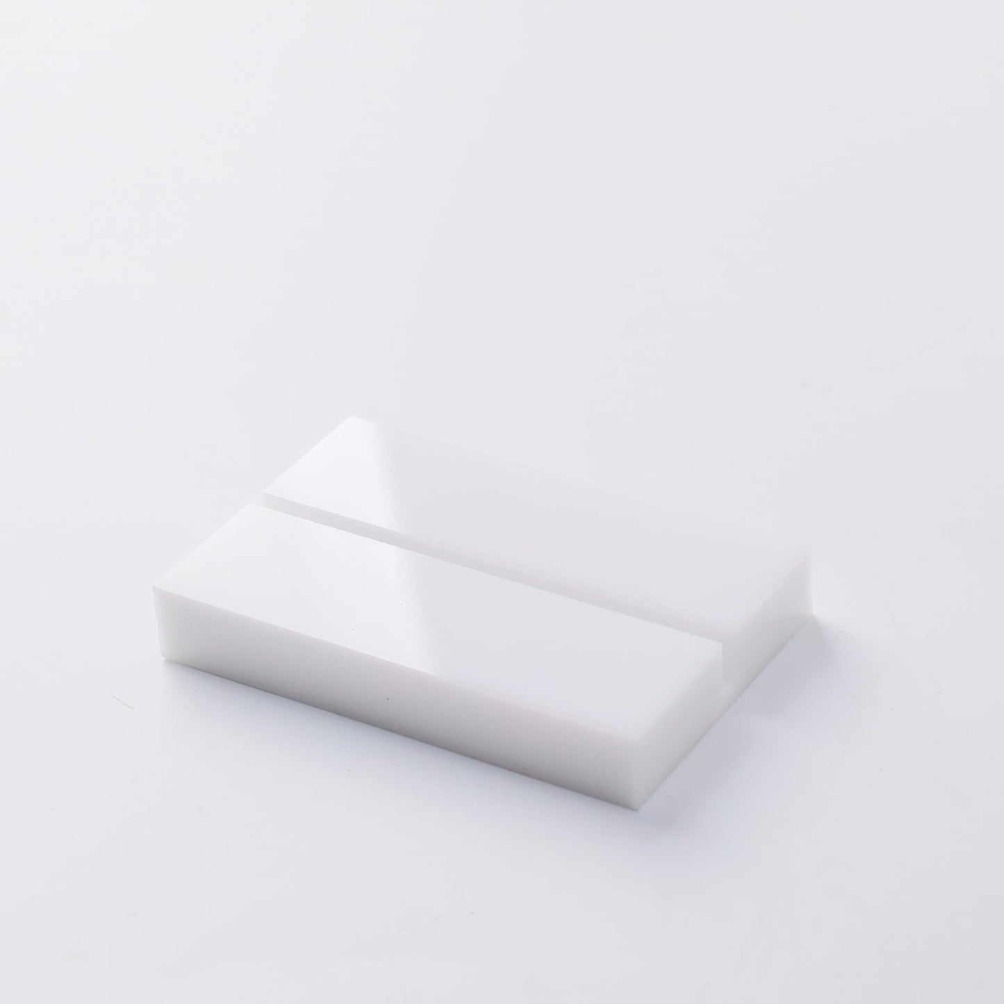 UNIQOOO 3" White Acrylic Stand | Wedding Sign Holders, 20 Count