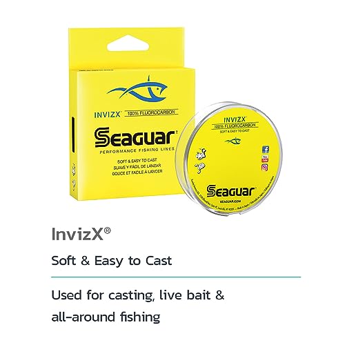 Seaguar Invizx Fluorocarbon 200-Yards Fishing Line (17-Pounds)