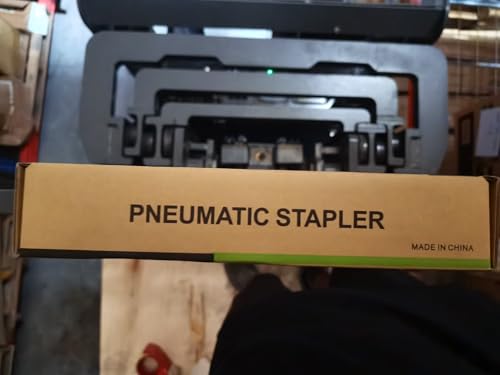 meite MT7116 Pneumatic Upholstery Stapler - 22 Gauge 71 Series 9MM (3/8-Inch) Crown 6-16MM (1/4-Inch to 5/8-Inch) Leg Length Fine Wire Stapler Air-Powered Furniture Stapler