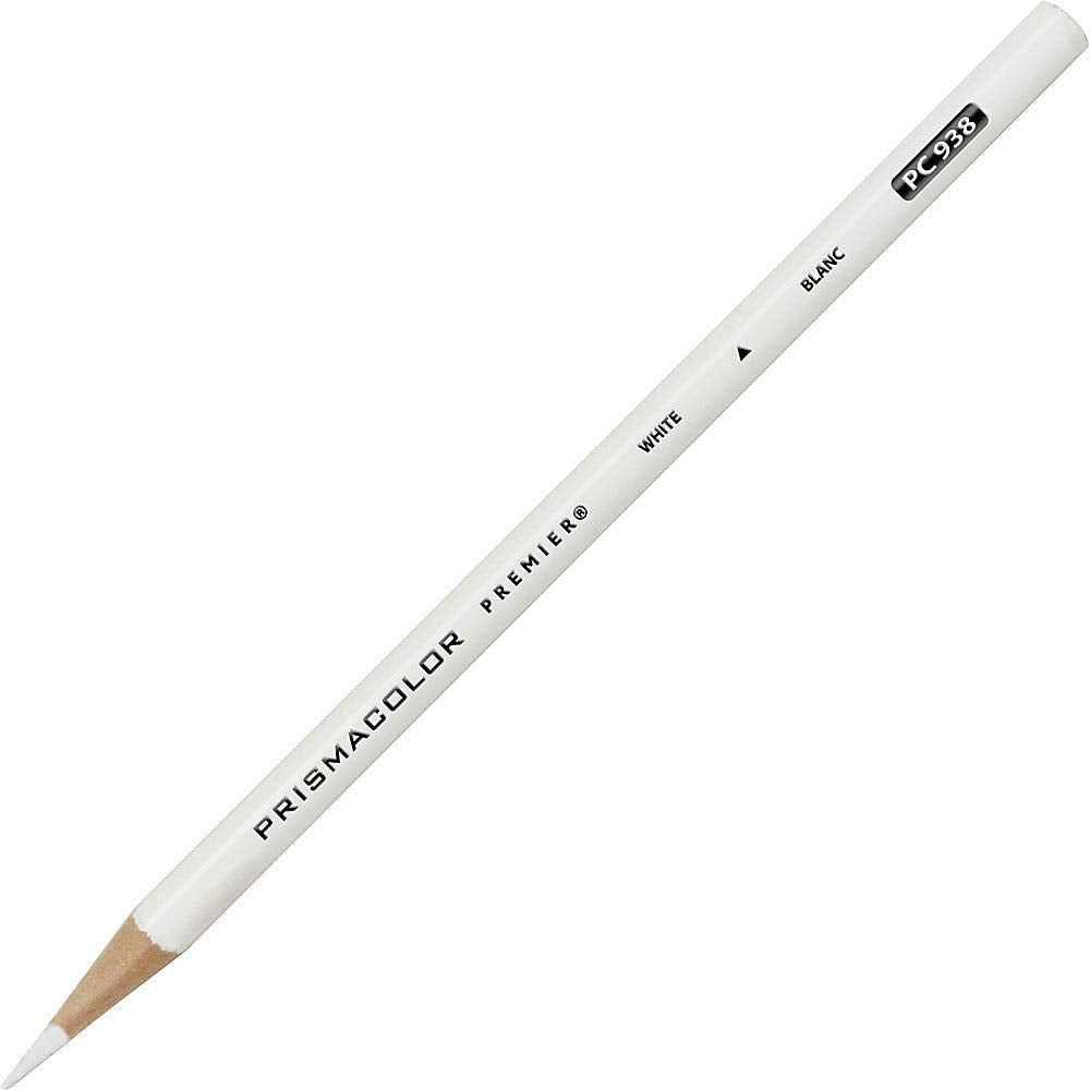 PRISMACOLOR PREMIER Colored Pencils № PC938, 12 Pack, White (3365)