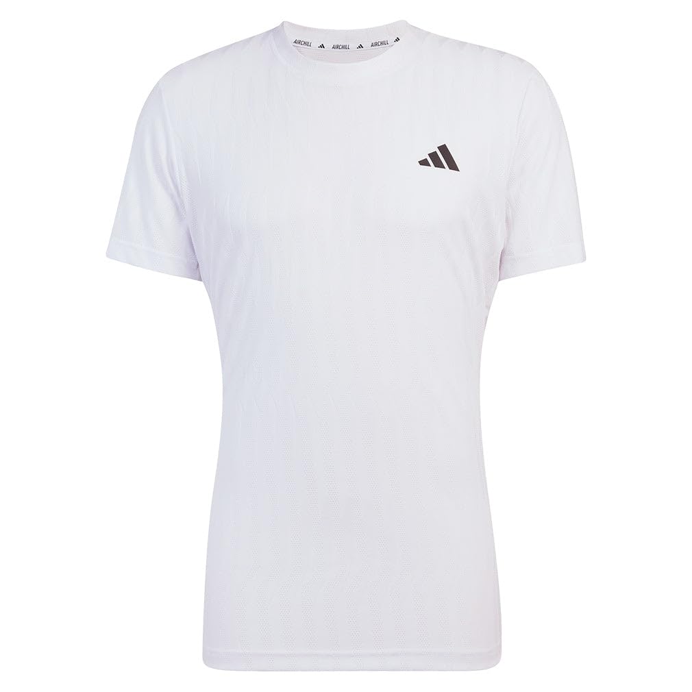 adidas Mens Tennis Climacool+ Airchill Freelift T-Shirt,White,Large