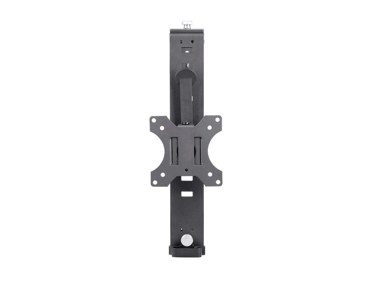 Monoprice Cubicle Flat Panel Monitor Mount - Black | Ultra-Thin, Adjustable Height, Durable - Workstream Collection