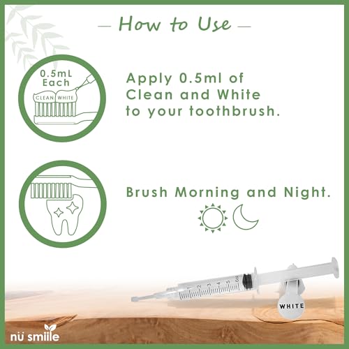 Cleaning and Whitening Tooth Serum by nu smiile - Brush-On Dental Cleaning and Whitening with Xyliprox Teeth Whitening Gel - Enamel Safe - 24 Treatments