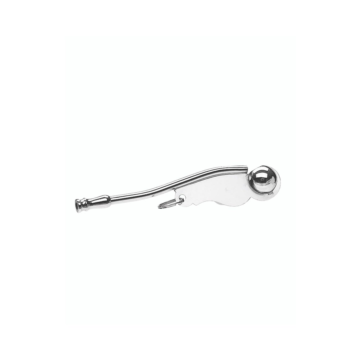 Mil-Tec Nickel-Plated Boatswain Compact Lightweight Portable Whistle for Maritime Signaling, 5 x 1 in., 0.8 oz. | Loud, Clear Signals for Communication on Ships and Boats | Emergency Deck Signaling