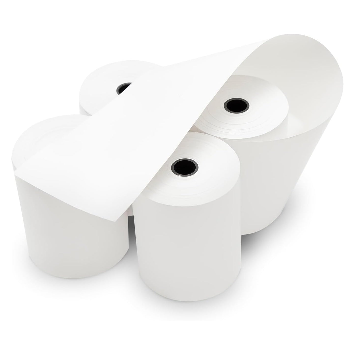 MilaMima 100 Rolls 2 1/4" x 60' Thermal Paper 20% Longer POS Cash Register Receipt Rolls Fits Credit Debit Card Machine Verifone Ingenico Square Clover Moneris TD Elavon 40mm Diameter 2.25 x 60 ft