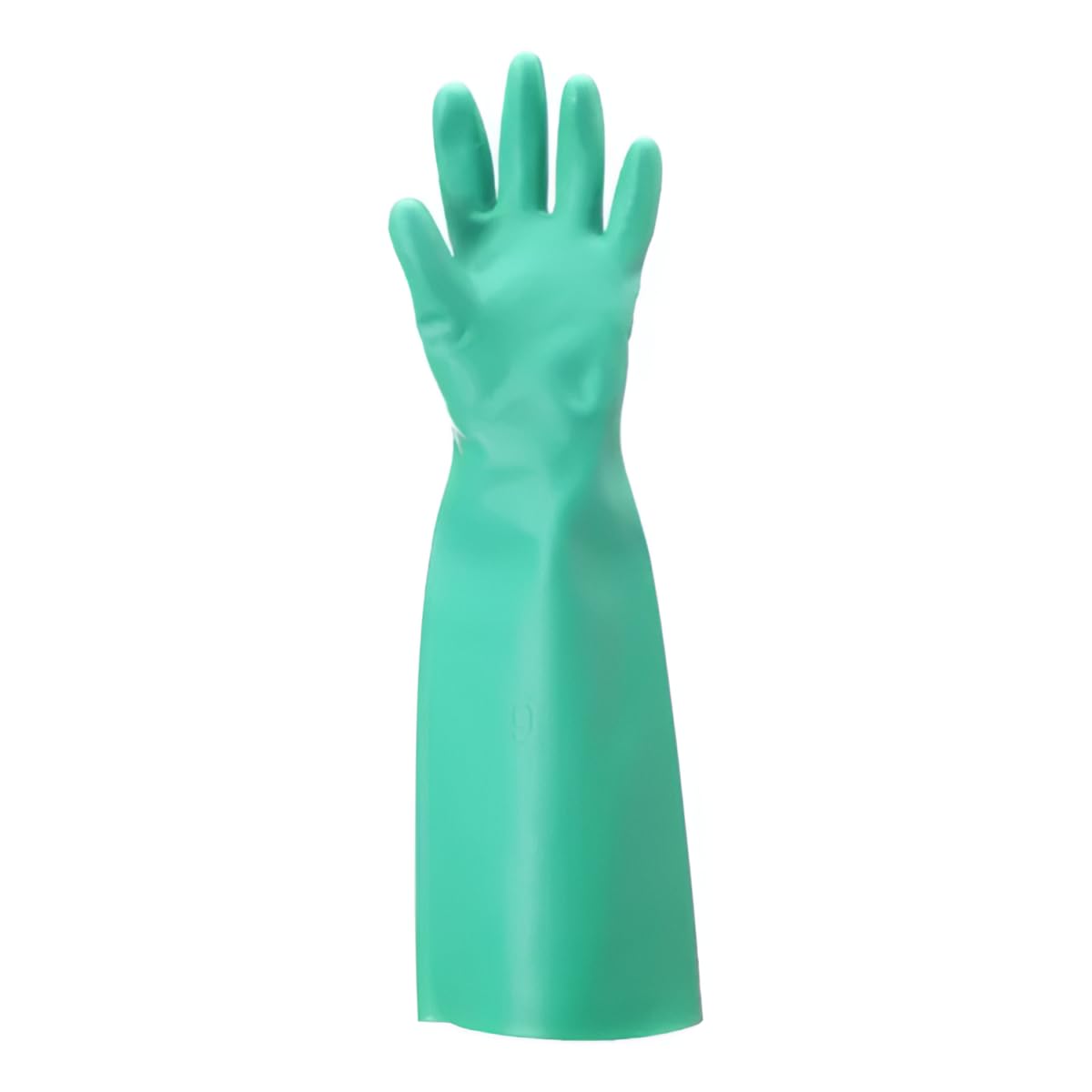 Ansell Sol-Vex 37-185-8 Nitrile Glove, Chemical Resistant, Straight Cuff, 18" Length, 22 mils Thick, Size 8/Medium (Pack of 12)