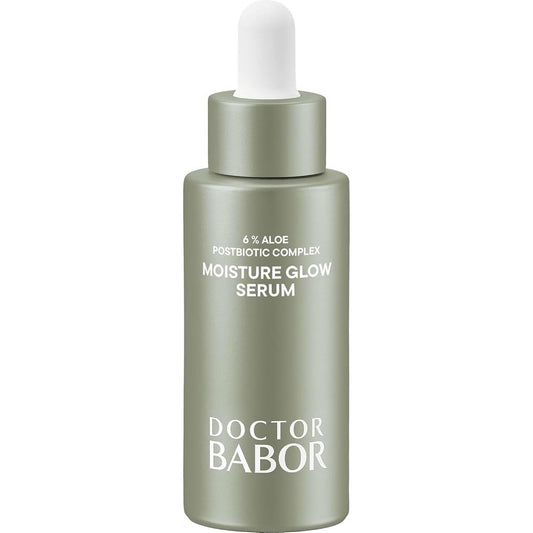 BABOR Microbiomic Moisture Glow Serum, Probiotic Face Serum with Light Reflecting Pigments to Give Skin Radiant Glow, Hyaluronic Acid & Aloe Vera for Plump Moisturized Skin, 1 oz