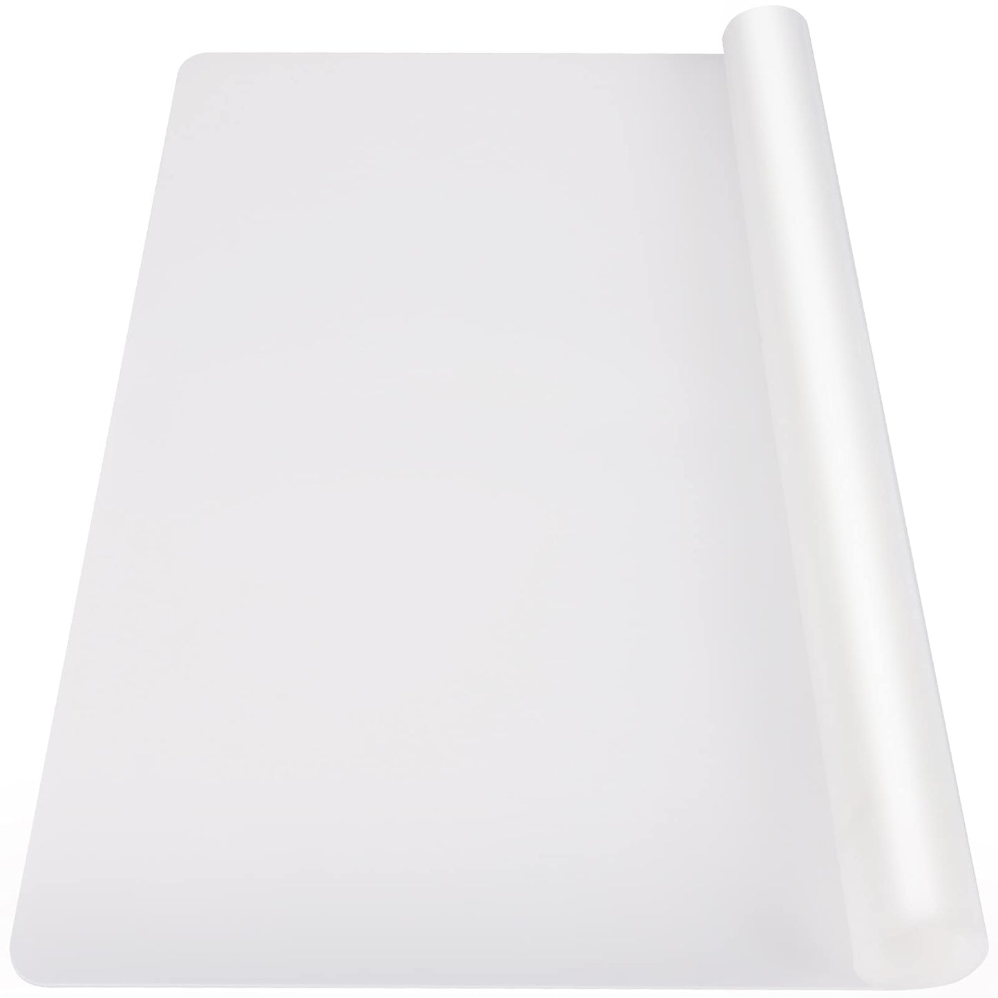Ewen Extra Large Silicone Mat - 39.4X23.5 Inches 2MM Thick Heat Resistant Placemats, Silicone Mats for Kitchen Counter, Protector Mat for Air Fryer, Coffee Maker, Glass Top Stove, Translucent