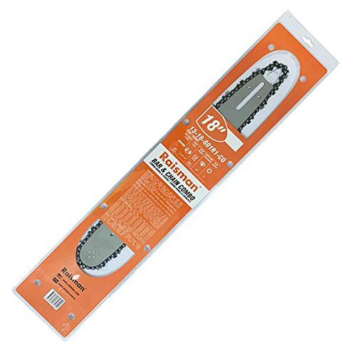 18-Inch Bar & Chain (.050" Gauge, 3/8" Pitch, 62 DL) Compatible with Husqvarna 23 36 41 136 137 141 142 235 240 243