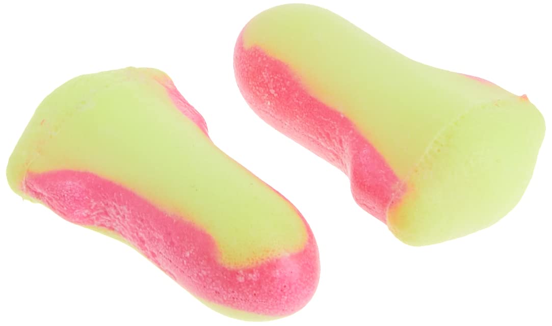 Howard Leight LL-1 Laser LiteUncorded Foam Earplugs Box, 200 Pair (Pink/Yellow)