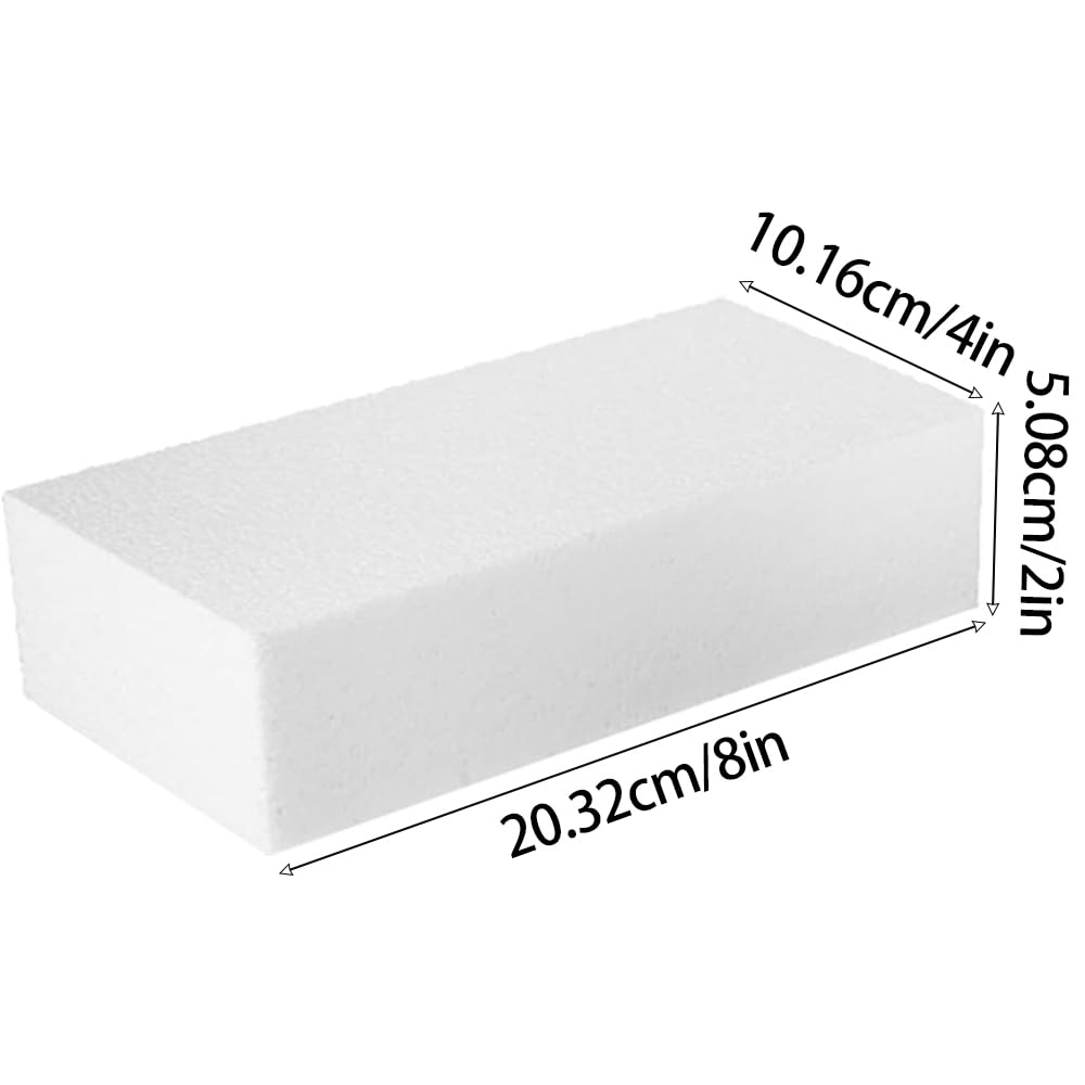 14 pieces Styrofoam Foam Board Sheets Block High Density Rectangle Blocks Craft Block Bricks for Arts And Crafts Modeling Centerieces White Hard DIY Arts Crafts Floral Arrangements Carving