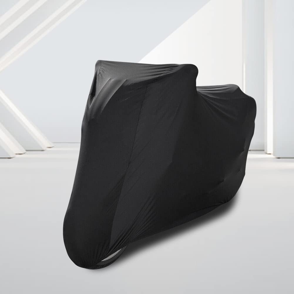 WinPower Indoor Motorcycle Cover Velvet Stretch Elastic Dust-Proof Scratch-Proof Covers for Motorbikes, 96inches