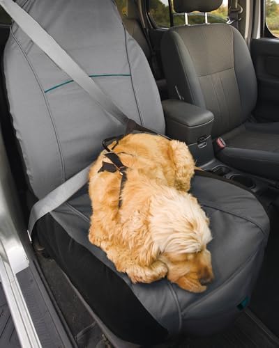 Kurgo Water Resistant CoPilot Car Seat Cover for Bucket Seats, Hampton Sand Khaki