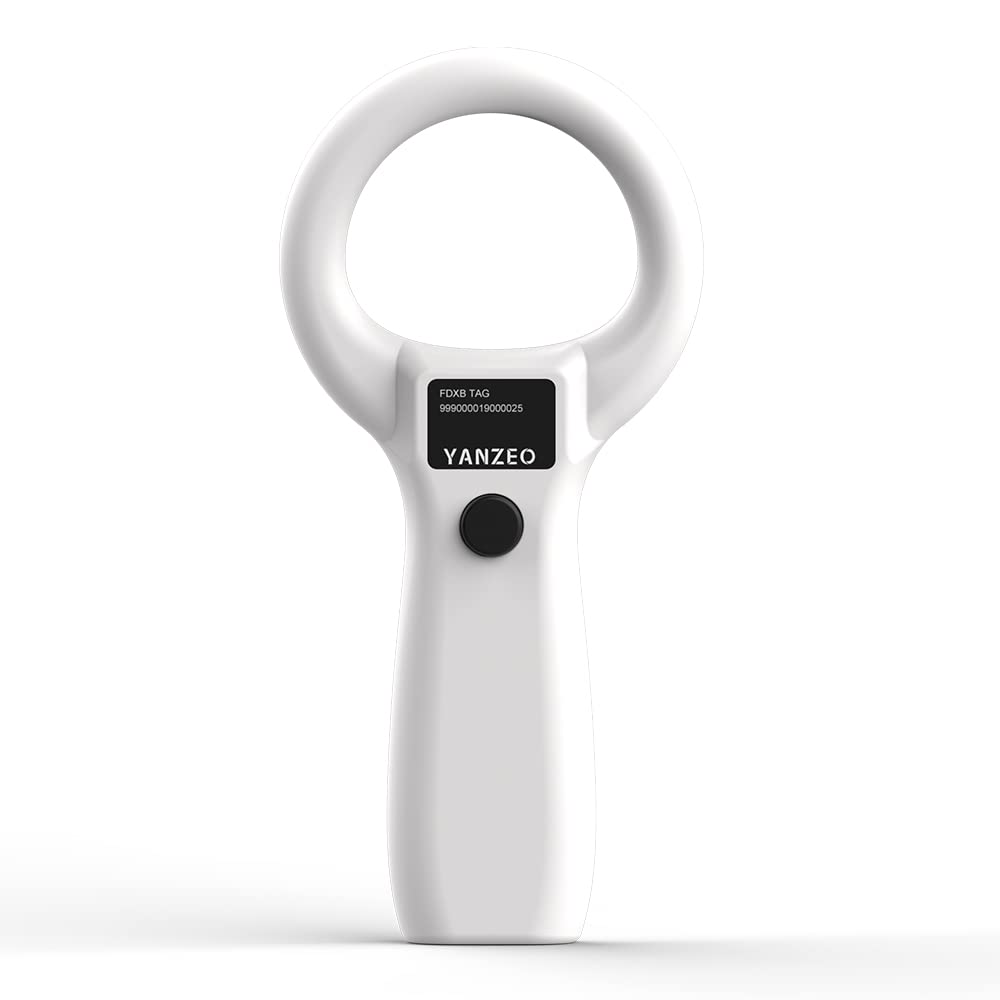 YANZEO AR180S Pet Microchip Scanner, RFID EMID Animal Handheld Reader,134.2kHz Pet ID Scanner Rechargeable Animal Chip Scanner Pet Tag Scanner FDX-B(ISO 11784/11785)