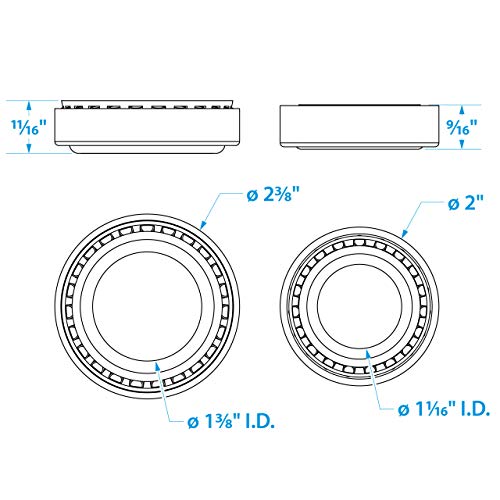 SeaChoice Trailer Wheel Bearing Kit 53571 Trailer Wheel Bearing Kit