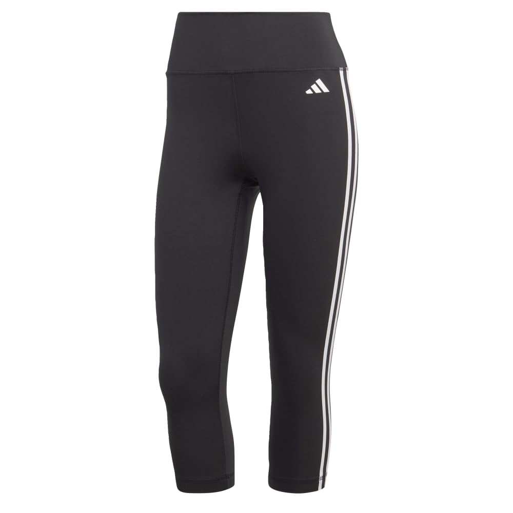 adidas Womens ADIDAS Training Essentials 3-Stripes HIGH Waisted 3/4 Black XS
