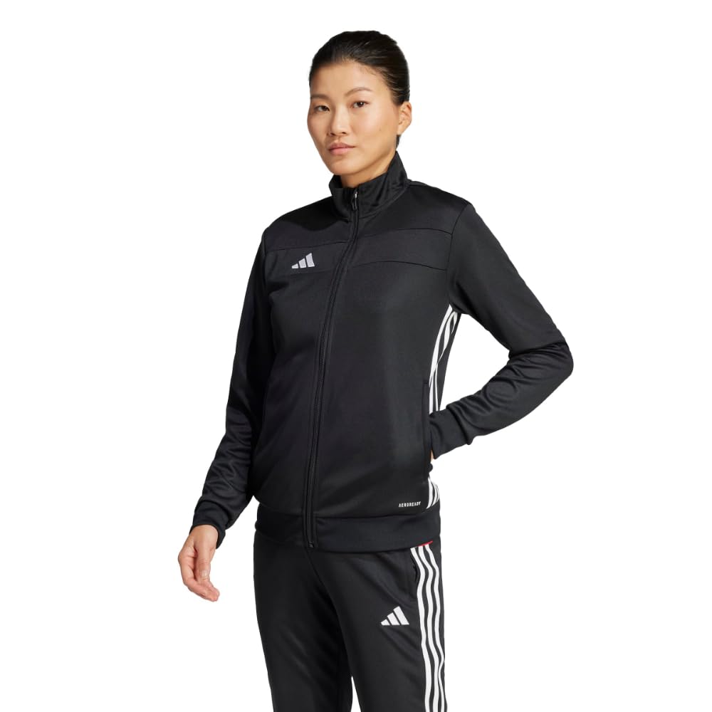 adidas Women's Tiro 25 Essentials Training Track Top, Black/White, Large