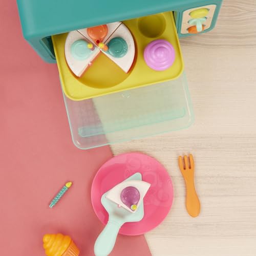B. toys – Play Oven Set – 22 Pieces Cake Baking Playset – Pretend Cupcake Decorating – Lights & Sounds – 3+ Years– Mini Chef – Bake – a – Cake Playset