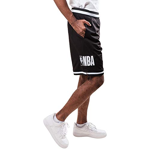 Ultra Game NBA Men's Knit Active Basketball Shorts Black