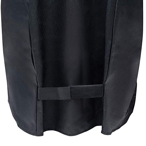 GrillSpot BBQ Grill Cover | 80 Inch, Universal Fit - All Season Protection, Durable with Handles and Straps, Black