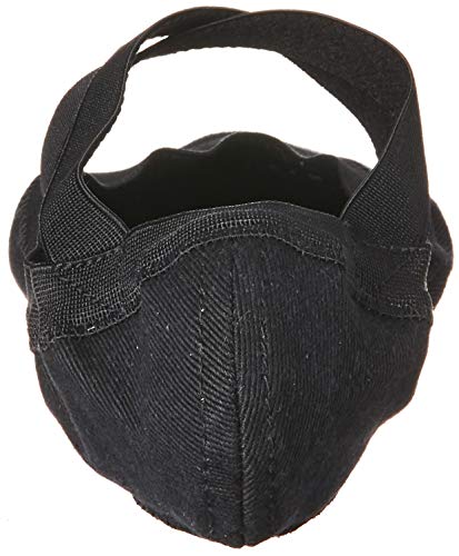 BLOCH Dance Men's Synchrony Split Sole Stretch Canvas Ballet Slipper/Shoe, Black, 10.5