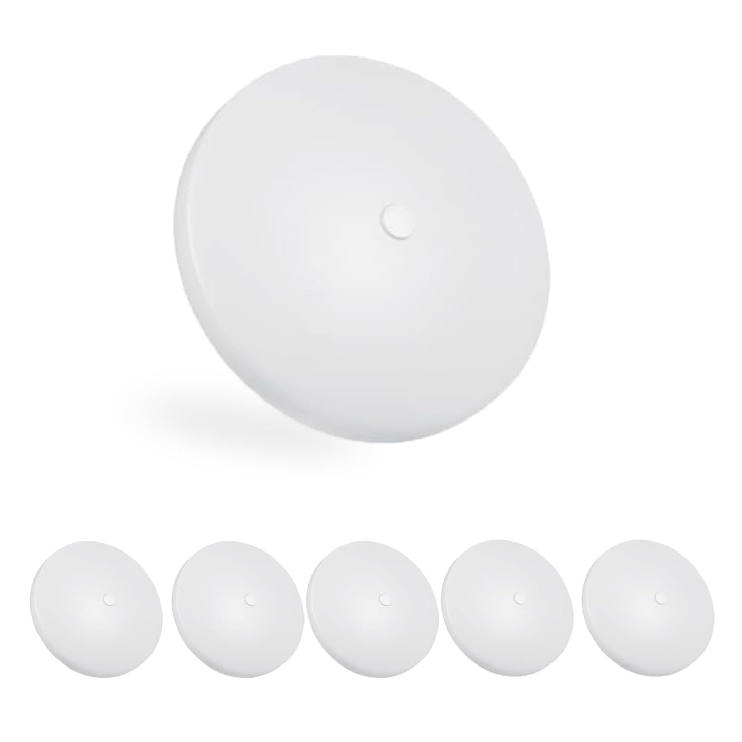 5CCT LED RV Dome Ceiling Lights, On/Off Switch, DC 12V Surface Mount Interior Puck Light for Slim Motorhome, Trailer, Boat, Camper Lighting, 5W, 2700K/3000K/3500K/4000K/5000K, 4.5 Inch, 6 Pack