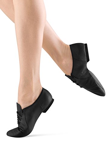 Bloch Dance Women's Jazzsoft Split Sole Leather Jazz Shoe, Black, 7.5