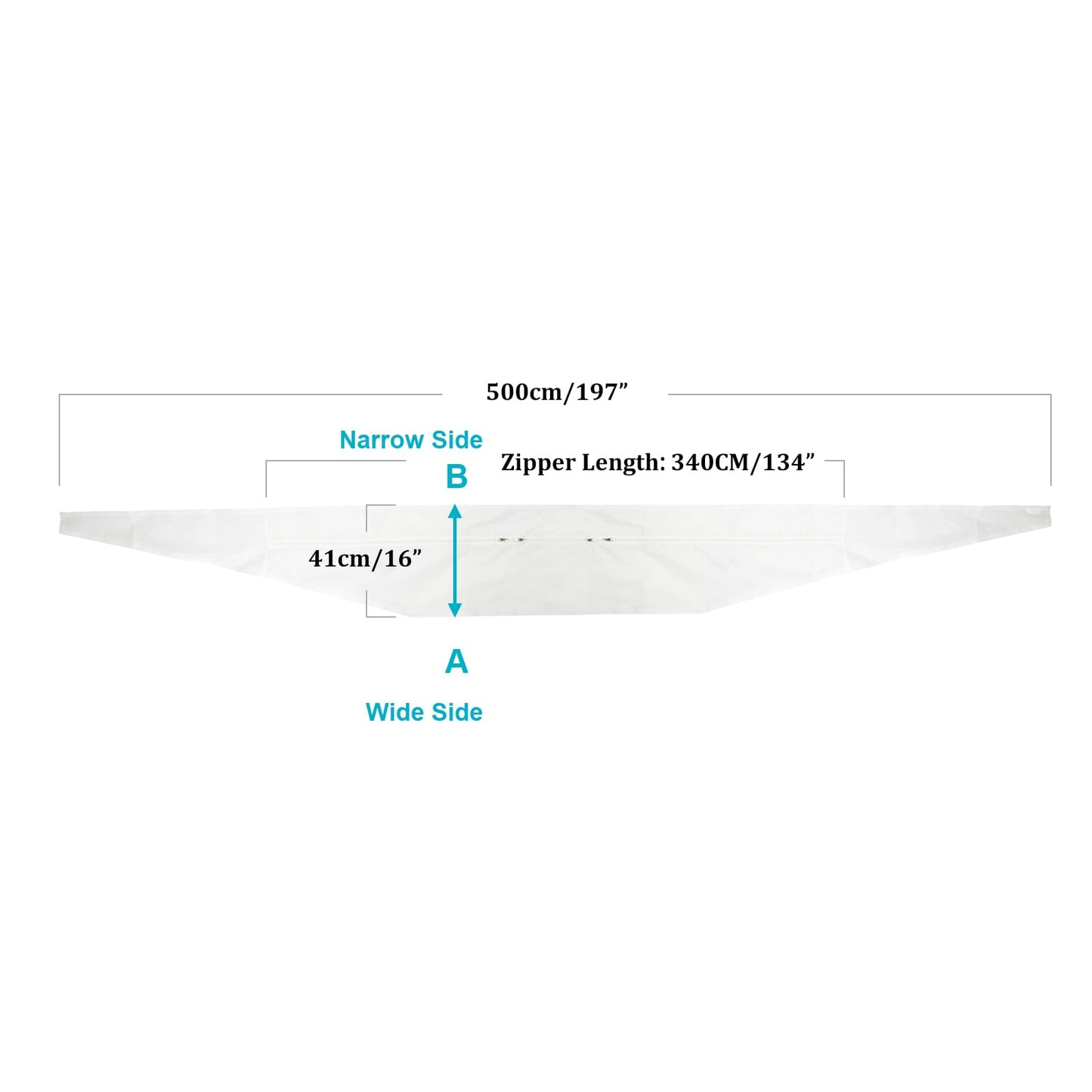 HOOMEE 500CM|196“ Universal Window Seal for Portable Air Conditioner And Tumble Dryer