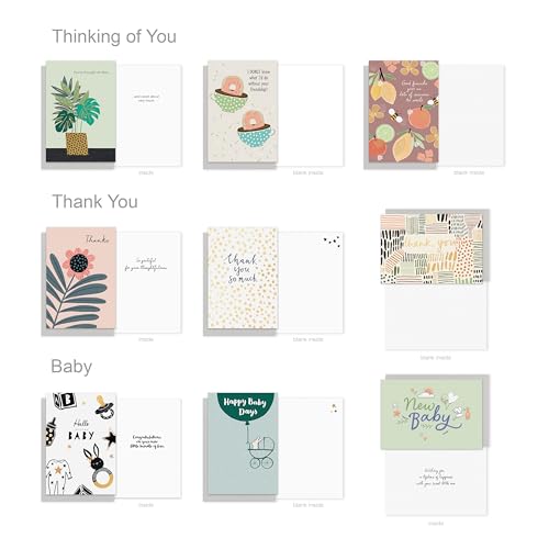 American Greetings All Occasion Deluxe Card Assortment with Envelopes and Storage Box(60-Count)