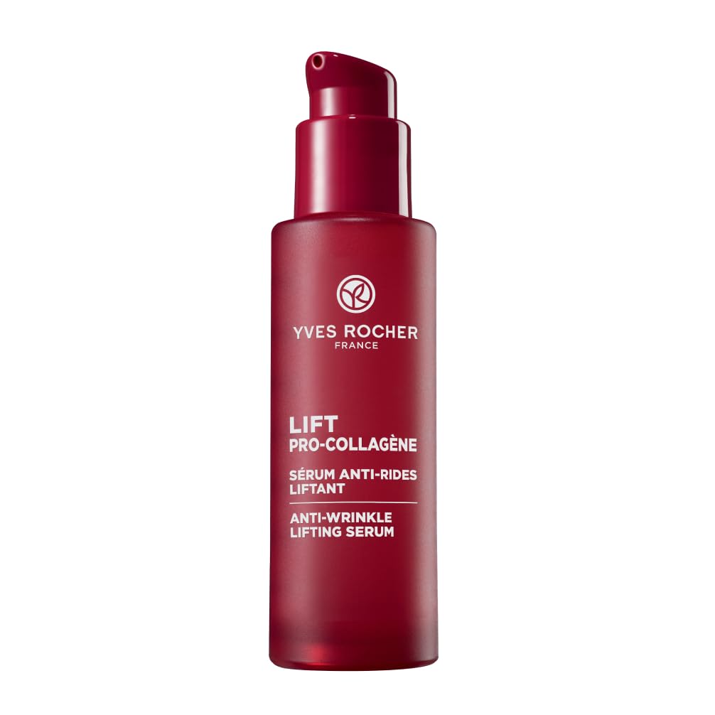 Yves Rocher Lift Pro Collagène Lifting Serum | Smooths, Plumps and Tones | Micro-pearled Gel Texture | All Skin Types | Apply Morning & Evening | Pump Bottle, 30 ml