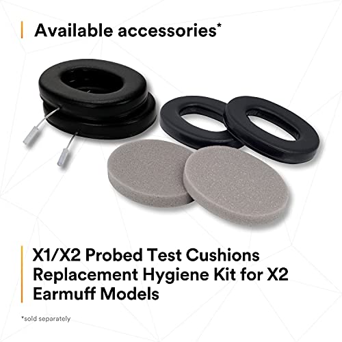 3M PELTOR Ear Muffs, Noise Protection, Hard Hat Attachment, NRR 24 dB, Construction, Manufacturing, Maintenance, Automotive, Woodworking, X2P3E