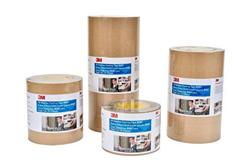 3M Flashing Tape 8067 – 6 in x 75 ft - Waterproof - Adhesive Backed - All Weather - Seal Doors, Windows, Openings in Wood Frame Construction