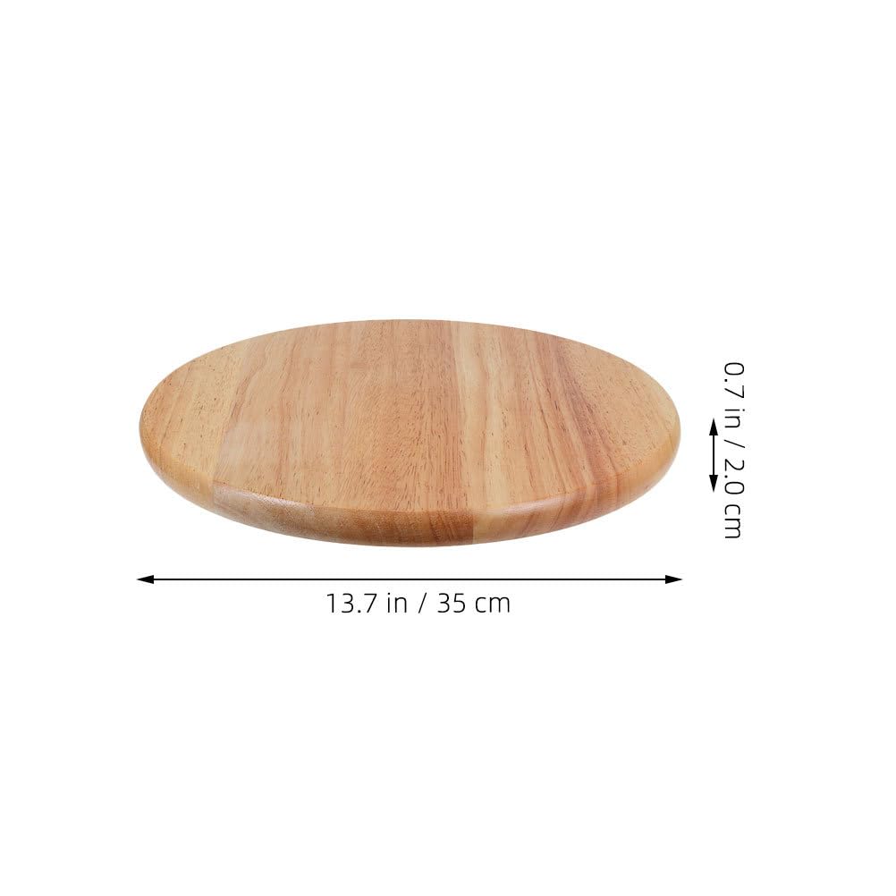 NUOBESTY Solid Wood Stool Replacement Seat Round Wooden Top Ergonomic Bar Stool Seat Replacement for Home Restaurant Cafe Use 13.77X13.77X0.78In