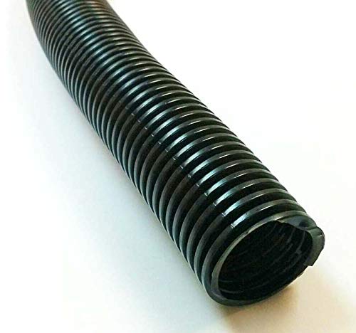 Electriduct 2.5" Split Wire Loom Tubing Polyethylene Corrugated Flexible Conduit (2.5 Inch ID) - Black - 10 Feet