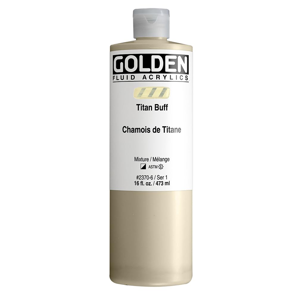 Golden Acrylic : 473ml (16oz) bottle FLUID TITAN BUFF
