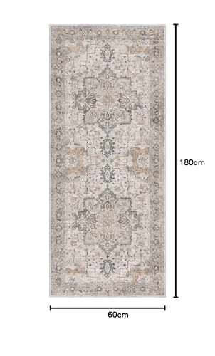 GENIMO Area Runner Rugs 2x6 for Living Room, Non-Slip Machine Washable Rug for Hallway Kitchen, Low Pile Print Rug for Bedroom Dining Room Home Office